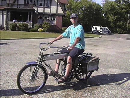 Tony Gryzb Steam powered bicycle